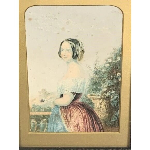 Antique 1850 HTF Publish “The Bride” Photo Antique Framed Of Queen Victoria 8x10 - Picture 2 of 7